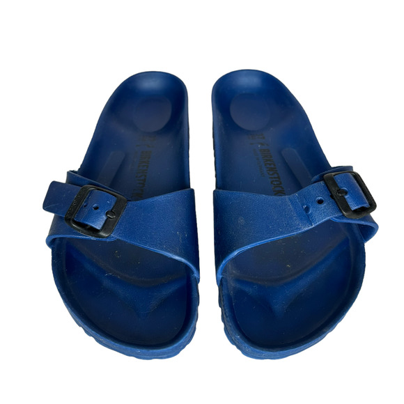 Birkenstock Madrid Eva Blue Rubber Sandals Slide On Summer Women's Size 6 - Picture 4 of 8